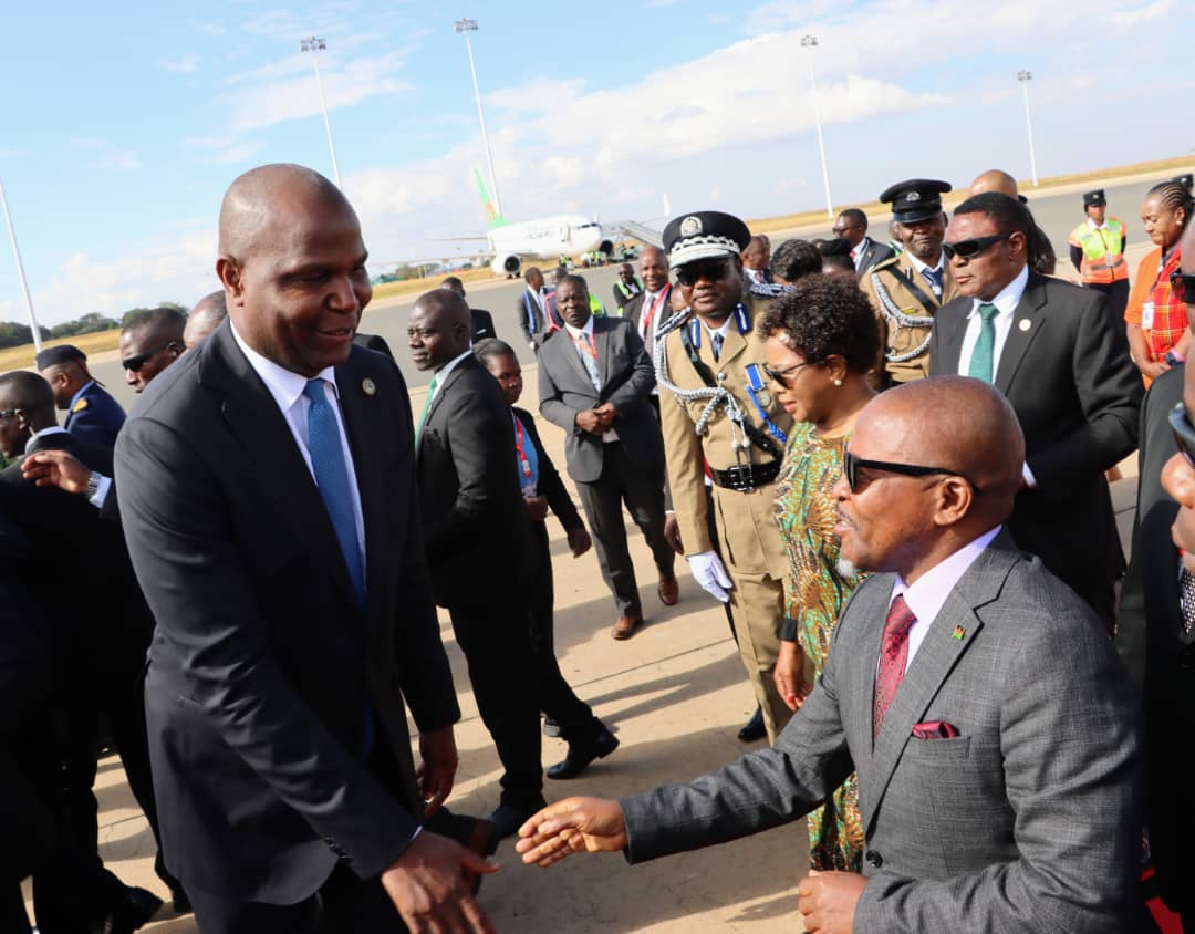 President of Mozambique Daniel Francisco Chapo has arrived in Malawi for a two-day official visit, marking his first trip to the country since taking office.