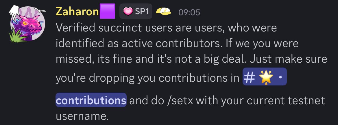 Incase you are asking who verified succinct users are