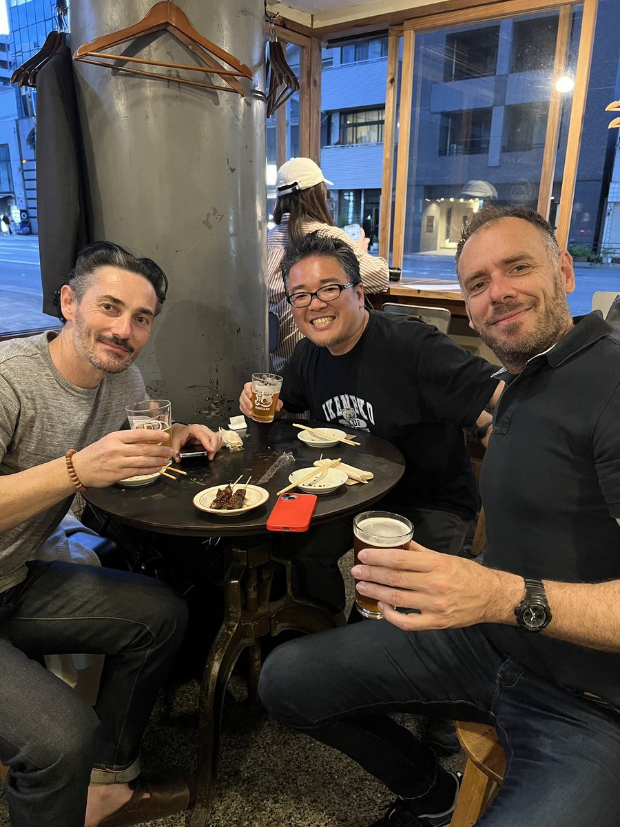 Nothing better than the friendship since our early career stage. Great to have both Paolo <a href="/FalcaroG/">FalcaroGroup</a> and Christian <a href="/UAchemist/">cdoonan</a> at our favorite Bungalow on the last day of Christian’s 6 weeks stay as a JSPS visiting professor.