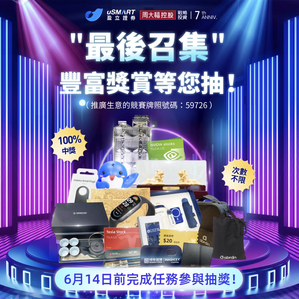 🎉【最後召集！把握機會抽大獎！🎁】 今次真係Last Call 啦！最後10 日衝刺，交易即抽獎🎟！ ⏰  仲諗？把握最後機會，超多禮物等緊您，快啲行動啦！🚀 👉 參加抽獎：https://t.co/qe6vBi5rY3 溫馨提示︰記得更新