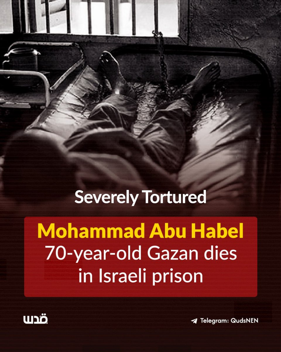 Tortured to death, 70-year-old elderly detainee Mohammad Abu Habel (70), from Gaza, died in Israeli prisons on January 10, 2025. His death raises the number of detainees killed in prison since the start of the genocide to 71, with 45 from Gaza.