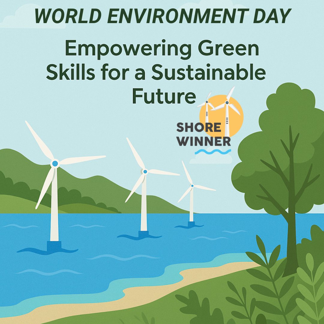 This #WorldEnvironmentDay, #SHOREWINNER is proudly supporting the green transition in Southern Europe!

Through strong cross-border collaboration, we're strengthening skills, boosting offshore wind energy, and empowering communities in Portugal, Spain, Italy, Greece, and Cyprus.