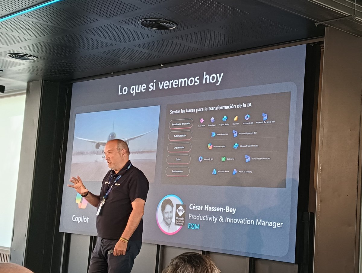 En el EmpowerDay de IA de Microsoft y EQM para descubrir las novedades IA que traerá Copilot y sus Agentes. Máxima expectación.
#InteligenciaArtificial
#innovatetotransform
<a href="/MicrosoftES/">Microsoft España</a>