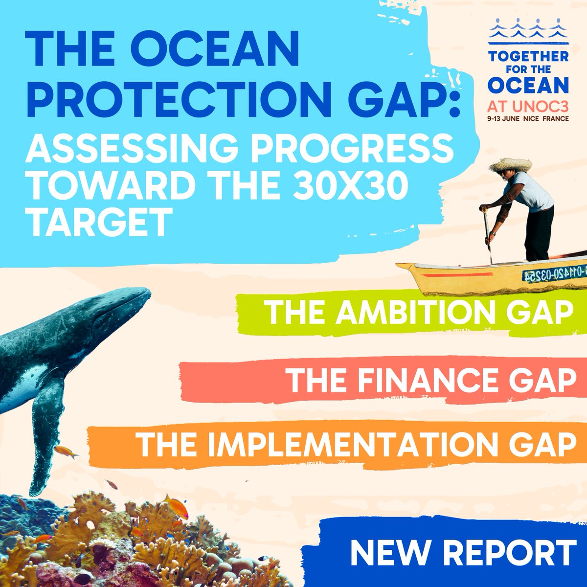 📢  New Report! The Ocean Protection Gap: Assessing Progress toward the 30x30 Target: for-the-ocean.org/resources/

Just $1.2 billion a year currently flows to ocean protection efforts, but protecting 30% of the ocean could unlock around $85 billion per year. 

#ForTheOcean