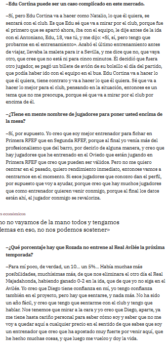 #avilesinismo (@avilesinismo) on Twitter photo Sigue la semana de entrevistas: hoy <a href="/JaviR82/">Javi Roza 82</a> con Alberto Santos en <a href="/lavozdeaviles/">La Voz de Avilés</a>.
-90-95% de opciones de que siga
-Objetivo: consolidarse en <a href="/Primera_RFEF/">Primera Federación Versus e-Learning</a>
-Continuidad de <a href="/EduCortina_/">Edu Cortina</a>: él decidirá
-Participación en fichajes
Link: elcomercio.es/real-aviles/ja…
#avilesinismo 🔵⚪️🔴 Sigue la semana de entrevistas: hoy <a href="/JaviR82/">Javi Roza 82</a> con Alberto Santos en <a href="/lavozdeaviles/">La Voz de Avilés</a>.
-90-95% de opciones de que siga
-Objetivo: consolidarse en <a href="/Primera_RFEF/">Primera Federación Versus e-Learning</a>
-Continuidad de <a href="/EduCortina_/">Edu Cortina</a>: él decidirá
-Participación en fichajes
Link: elcomercio.es/real-aviles/ja…
#avilesinismo 🔵⚪️🔴