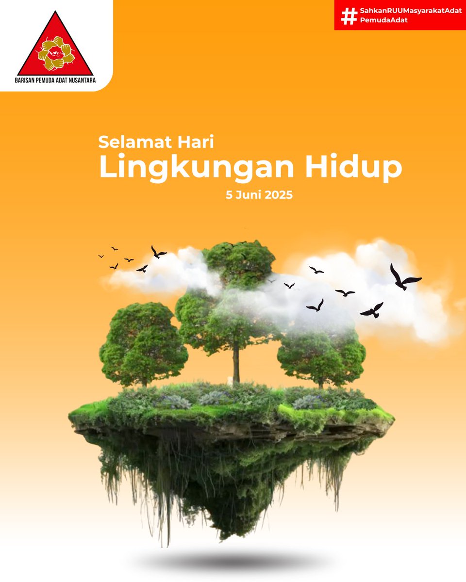 Selamat Hari Lingkungan Hidup, 5 Juni 2025

Mari kita jaga tanah leluhur, lindungi masa depan bumi, dan terus bersuara demi keadilan iklim dan pengakuan hak-hak Masyarakat Adat.

#PemudaAdat
#MasyarakatAdat
#sahkanRUUMasyarakatAdat
#LingkunganHidupAdalahHidupKita