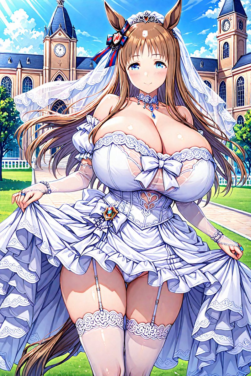 ウェディングドレスグラスワンダー
#AIイラスト