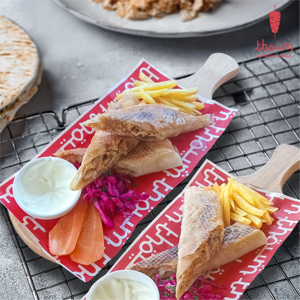 "Wrapped in tradition, bursting with flavor! 🌯🔥 Our Chicken Shawarma is the ultimate Arabic street food experience — juicy, spiced, and served to satisfy. #ShawarmaLove #TasteOfArabia #StreetFoodVibes"
🍽️ Thoum 🍽️
Experience Authentic Arabian  food 🌯🍗☕
✨ Open Hours: 8 AM -
