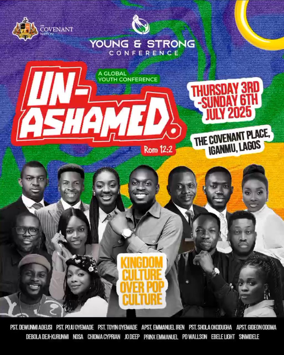 covenant-connect.com/events/yas-2025

Register with the link above… 

#YAS #Unashamed
