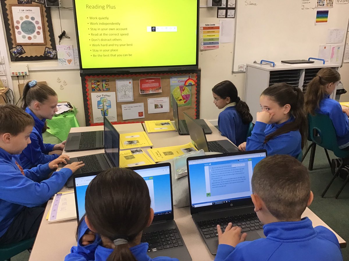 Stedwarddarwen (@stedwarddarwen) on Twitter photo Year 5 are working hard to improve their reading and comprehension skills on Reading Plus. <a href="/RomeroCAT1/">Romero CAT</a> <a href="/RCSalfordEd/">Diocese of Salford Department for Education</a> <a href="/BCPP__/">🧡Catholic Primary Partnership🧡</a> <a href="/CaritasSalford/">Caritas Salford</a> <a href="/ReadingPlus/">Reading Plus</a> Year 5 are working hard to improve their reading and comprehension skills on Reading Plus. <a href="/RomeroCAT1/">Romero CAT</a> <a href="/RCSalfordEd/">Diocese of Salford Department for Education</a> <a href="/BCPP__/">🧡Catholic Primary Partnership🧡</a> <a href="/CaritasSalford/">Caritas Salford</a> <a href="/ReadingPlus/">Reading Plus</a>