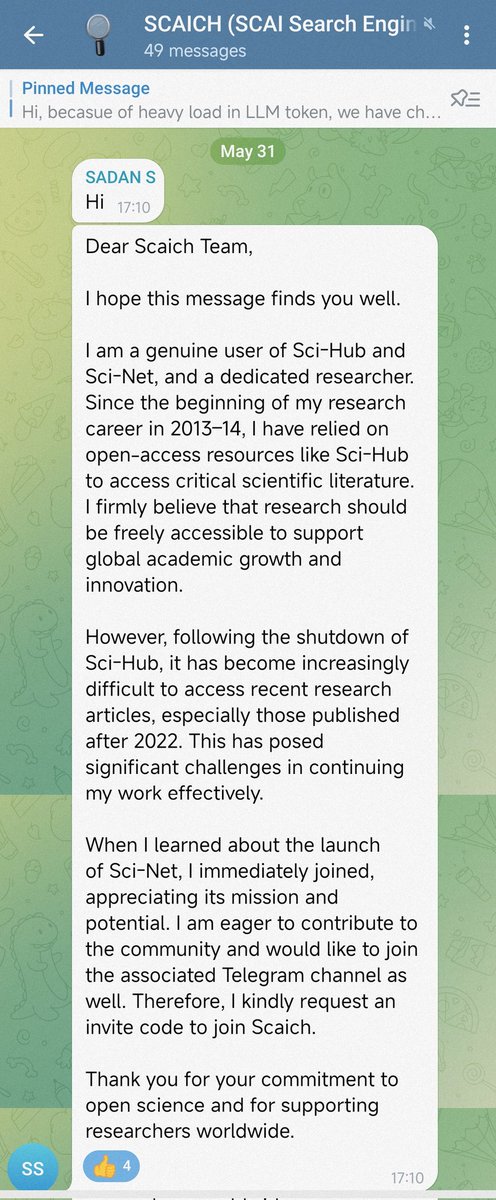 这是我们坚持建设 <a href="/SciHubFans/">$SciHub Community 🐦‍⬛🔑</a> <a href="/SCAI_Agents/">SCAI</a>  的动力💪
#SciHub #SCAICH