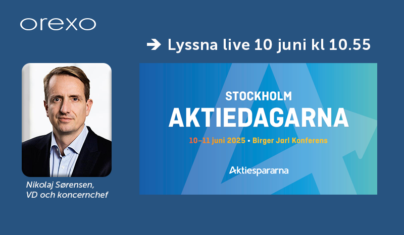 På tisdag - 10 juni - kan du lyssna på när VD Nikolaj Sørensen presenterar #Orexo <a href="/aktiespararna/">Aktiespararna</a> #Aktiedagen. Fokus kommer ligga på den senaste utvecklingen inom US Commercial samt Product Development #amorphOX och strategin framåt för att driva tillväxt ▶️aktiespararna.se/aktiviteter/ak…