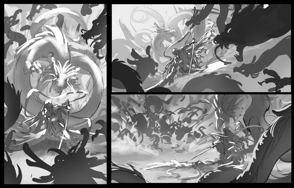 Some commission composition sketch 🫡