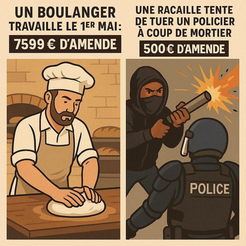 La France marche sur la tête. Un bon dessin vaut mieux qu'un long discours.