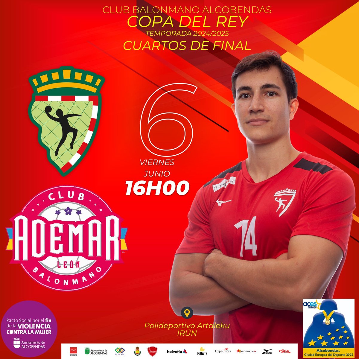 Poco más de 24h para la cita con <a href="/bmalcobendas/">Balonmano Alcobendas</a> en su duelo de 1/4 de #CopaRey2025 en Irún (16h) para los de <a href="/javiersuarezal/">Javier Suárez</a>
👔 <a href="/delarubia10/">Alfonso de la Rubia</a> 👔 <a href="/Ramonfz_22/">Ramon Fuentes Zamora</a> <a href="/boyarizo/">Alberto Lopez</a> <a href="/gonzavelasco/">Gonzalo Velasco</a> ©️ y cía... que han hecho posible escribir ✍️ una página 📃 para la historia #BalonmanoAlcobendas 💯