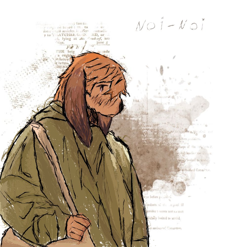 1Posher's tweet image. When your forced to draw Noi from the hit manga smell by nagabe