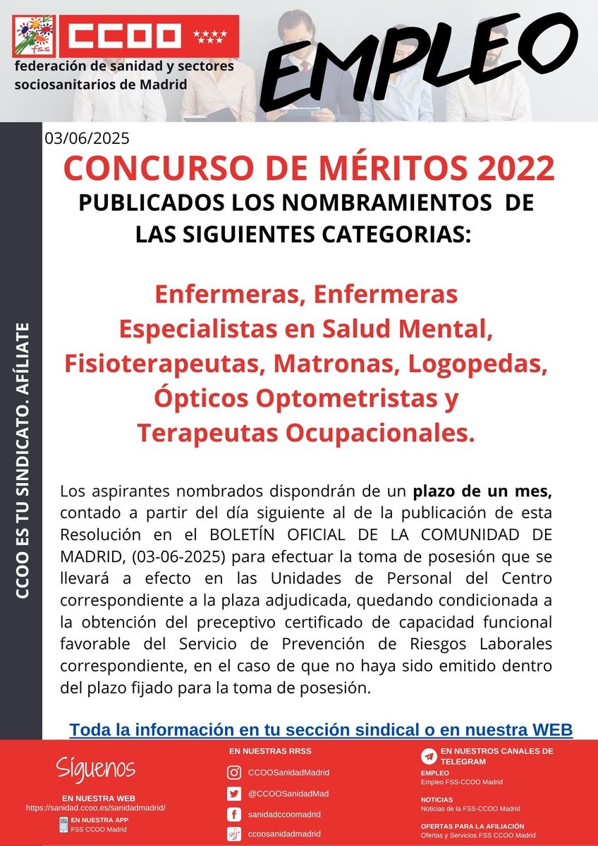 CONCURSO DE MÉRITOS OPE 2022