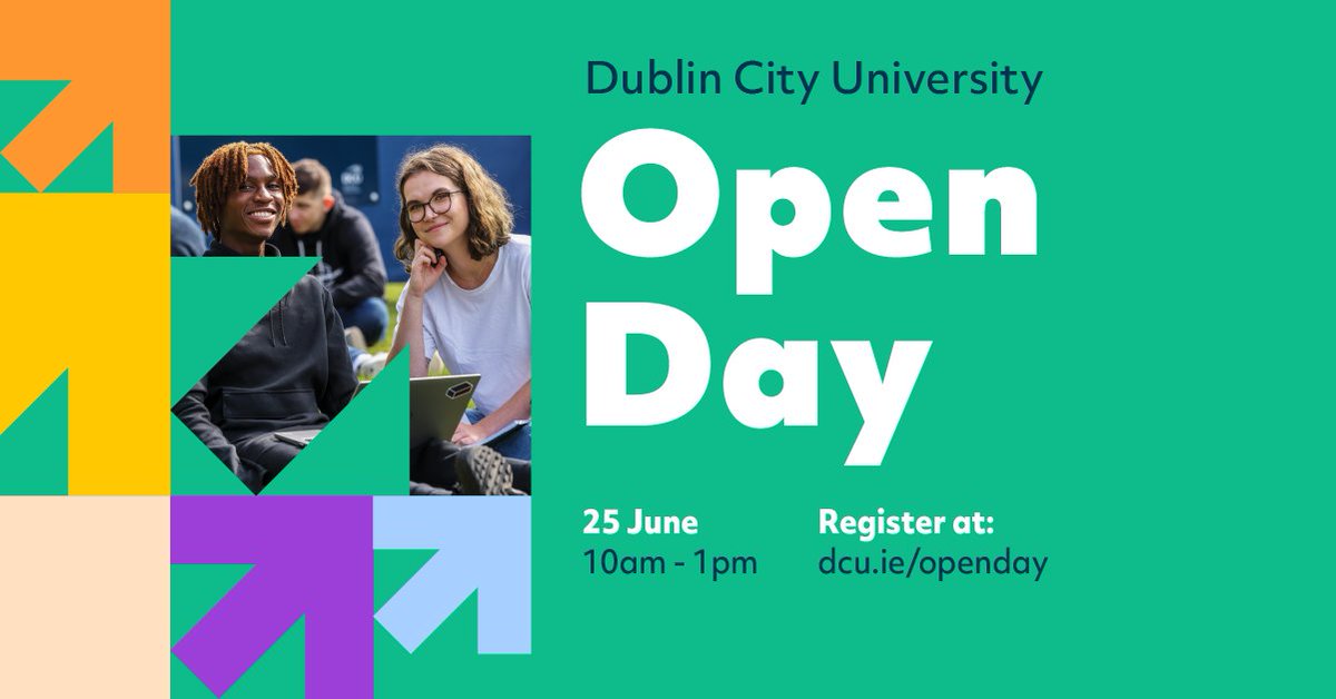 Have you got last minute questions before you begin your DCU journey?  

Join us for our last Open Day of the academic year, on our Glasnevin Campus, from 10am on June 25th!

Register and see the full schedule here: launch.dcu.ie/openday 

#DCUJuneOpenDay <a href="/TeamDCU/">Team DCU</a>