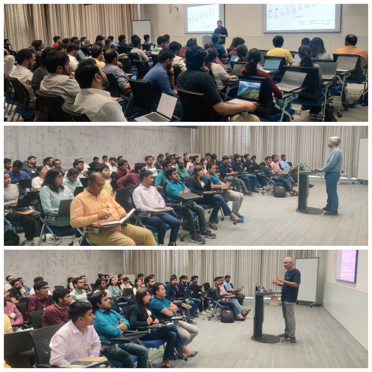 hydPython's tweet image. 🎉That’s a wrap on the #HydPy May Meetup in collaboration with @googledevgroups!
🙌From deep dives into travel agents & healthcare LLMs - it was a fantastic day of learning, sharing & connecting!
🙏Thanks to the speakers, organizing team & our audience for making it a success!