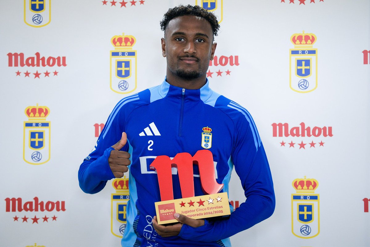 🏆 ¡Haissem Hassan es nuestro #JugadorCincoEstrellas de <a href="/futbolmahou/">Fútbol Mahou</a> esta temporada! 🔝💙

#RealOviedo 🔵⚪️