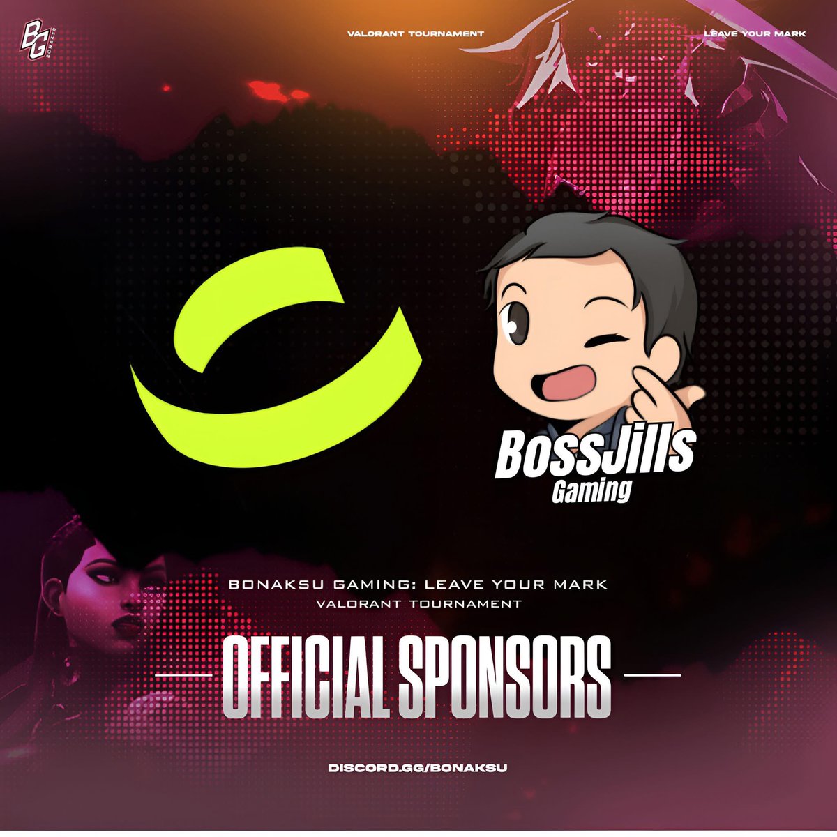 bonaksugaming's tweet image. This isnโt just a tournament โ itโs a legacy in the making.
And it's powered by the dedication and support of our OFFICIAL SPONSORS: BossJills Gaming and @Coliseum_org!