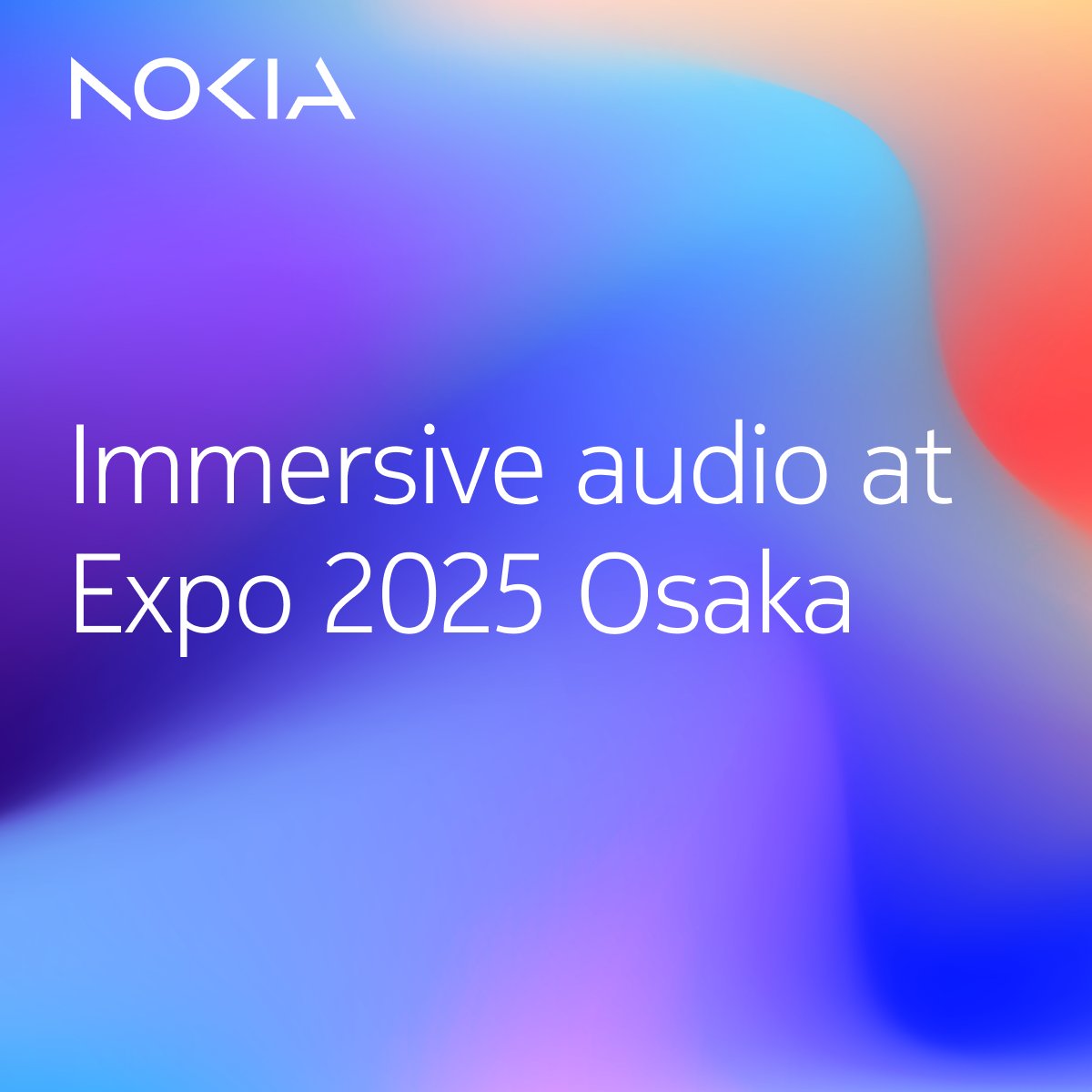 NokiaAudioTech's tweet image. Excited to join the Nokia Bell Labs event at #Expo2025 Osaka on June 10–11! 🎧 

We’ll be at the Nordic pavilion showcasing how spatial audio brings calls to life. 

🔗 nokia.ly/4kPz3vH 

#SpatialAudio #NokiaInnovates
