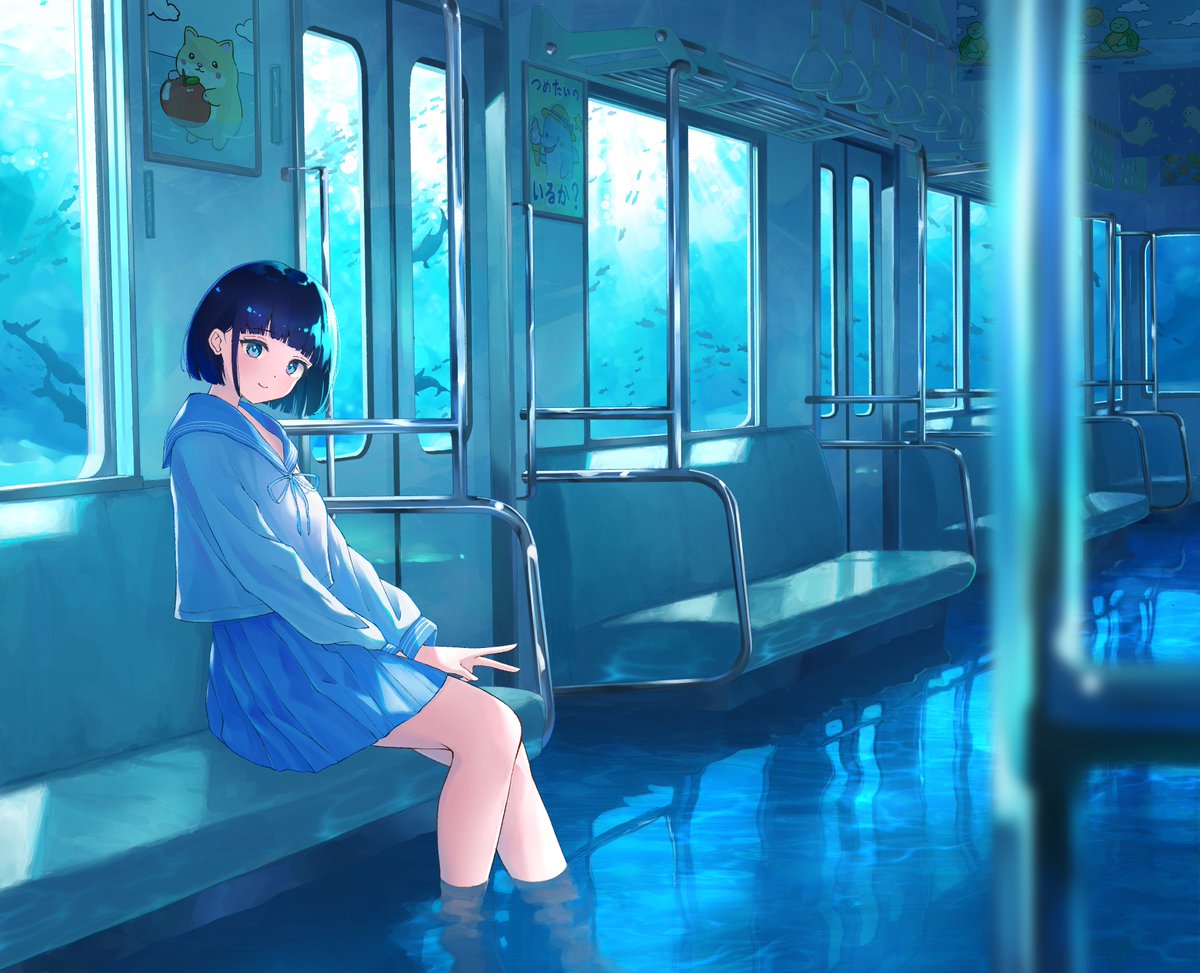 #イラスト #artwork 
The Aquarium Line