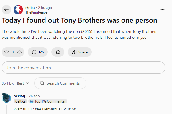 Meanwhile, on Reddit...