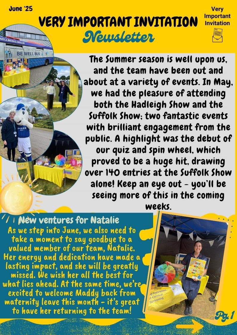 Very Important Invitation - Cervical Screening tweet media