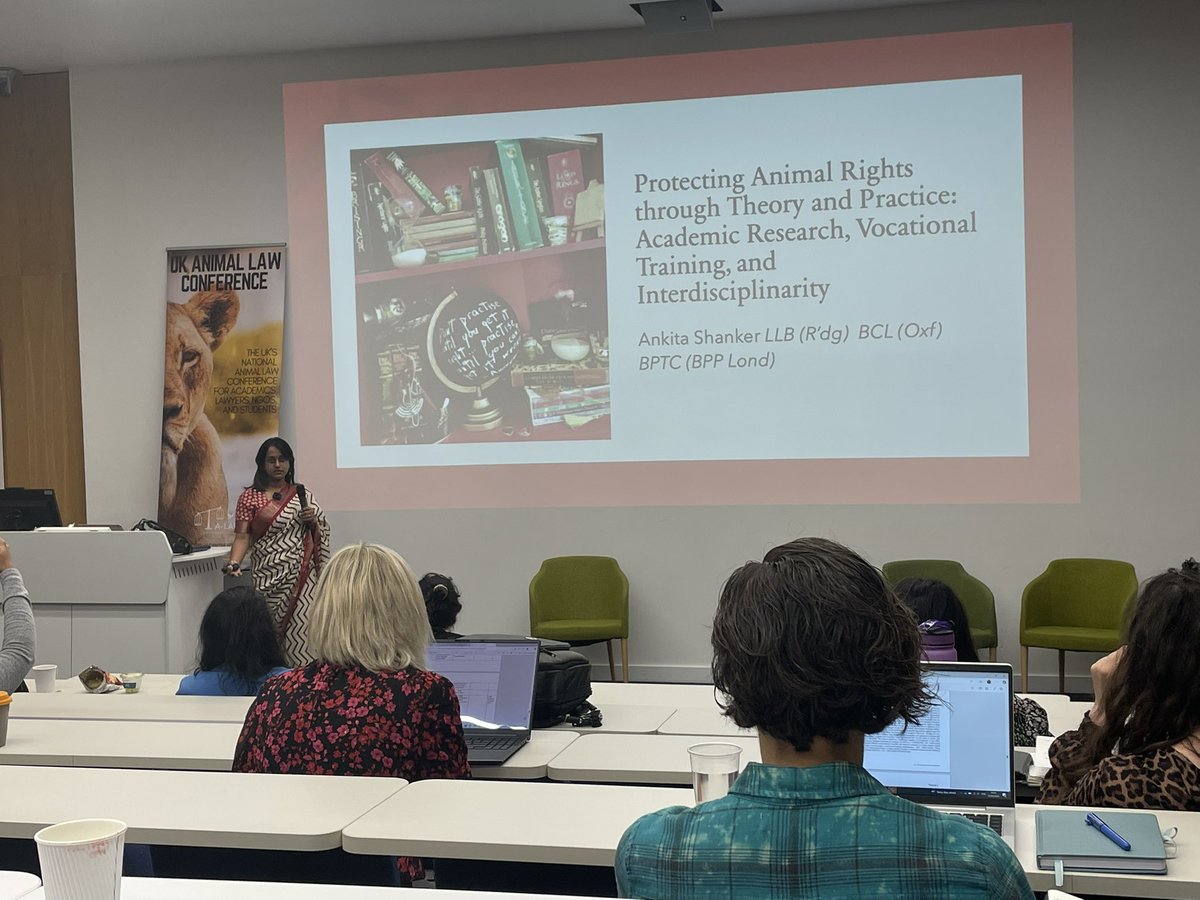 We’re delighted that Ankita Shanker is kicking off the second day of our Animal Law Conference with a plenary address about protecting animal rights through theory and practice.

#ALAWCon2025 #AnimalLaw