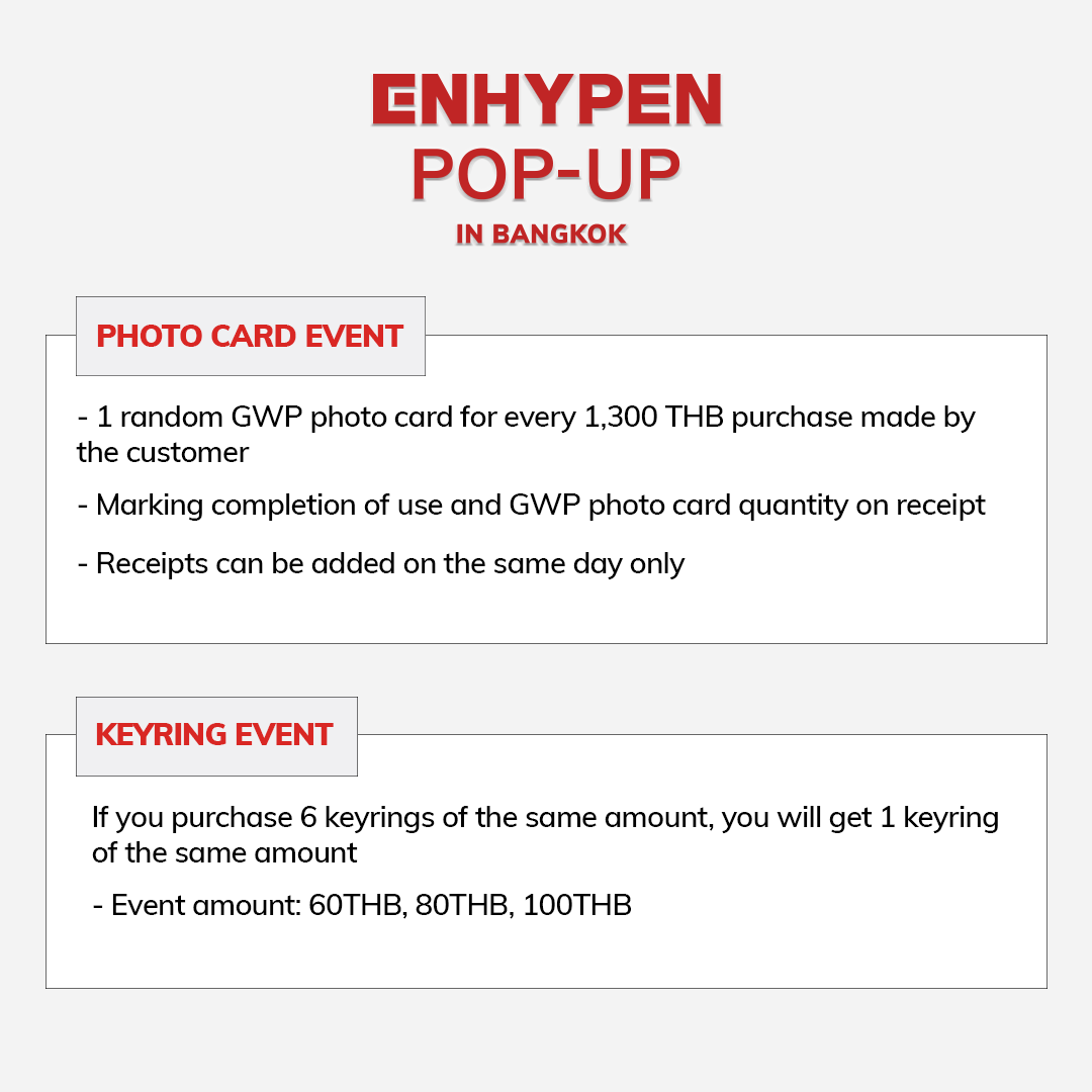 NTPOPUP's tweet photo. 🚨 EVENT Alert 
Special benefits and exciting updates are waiting just for you — don’t miss your chance to get them!

📆 Jun 13, 2025 – July 13, 2025
📍 Siam Discovery 1F
⏰10AM to 9PM 

🚨 EVENT ALERT!
สามารถติดตามสิทธิพิเศษและอัปเดตข่าวสาร ได้ที่ ENHYPEN POP-UP IN BANGKOK!
ห้ามพลาดเด็ดขาด !✨

📆 13 มิ.ย 2025 – 13 ก.ค. 2025
📍 Siam Discovery ชั้น 1
⏰ 10.00 น. - 21.00 น.

#엔하이픈 #ENHYPEN #ENHYPEN_POP_UP_IN_BANGKOK
#ENHYPEN_BANGKOK
#ENHYPENPOPUPINBANGKOK
#ENHYPEN_POPUP #BANGKOK #SIAM_DISCOVERY