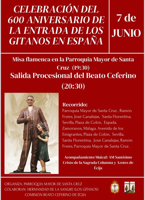 Celebración del 600 Aniversario de la Entrada de los Gitanos en España: Detalles de la Procesión en Écija