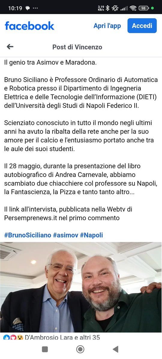 Bruno Siciliano (@brunosiciliano7) on Twitter photo web.psntv.eu/embed-video/pe…
#robotica 🤖
#Asimov 🔮
#Maradona 💙
#Napoli 🫶
#pizza 🍕
La mia intervista su WebTV di <a href="/persempre_news/">Per Sempre News</a> web.psntv.eu/embed-video/pe…
#robotica 🤖
#Asimov 🔮
#Maradona 💙
#Napoli 🫶
#pizza 🍕
La mia intervista su WebTV di <a href="/persempre_news/">Per Sempre News</a>