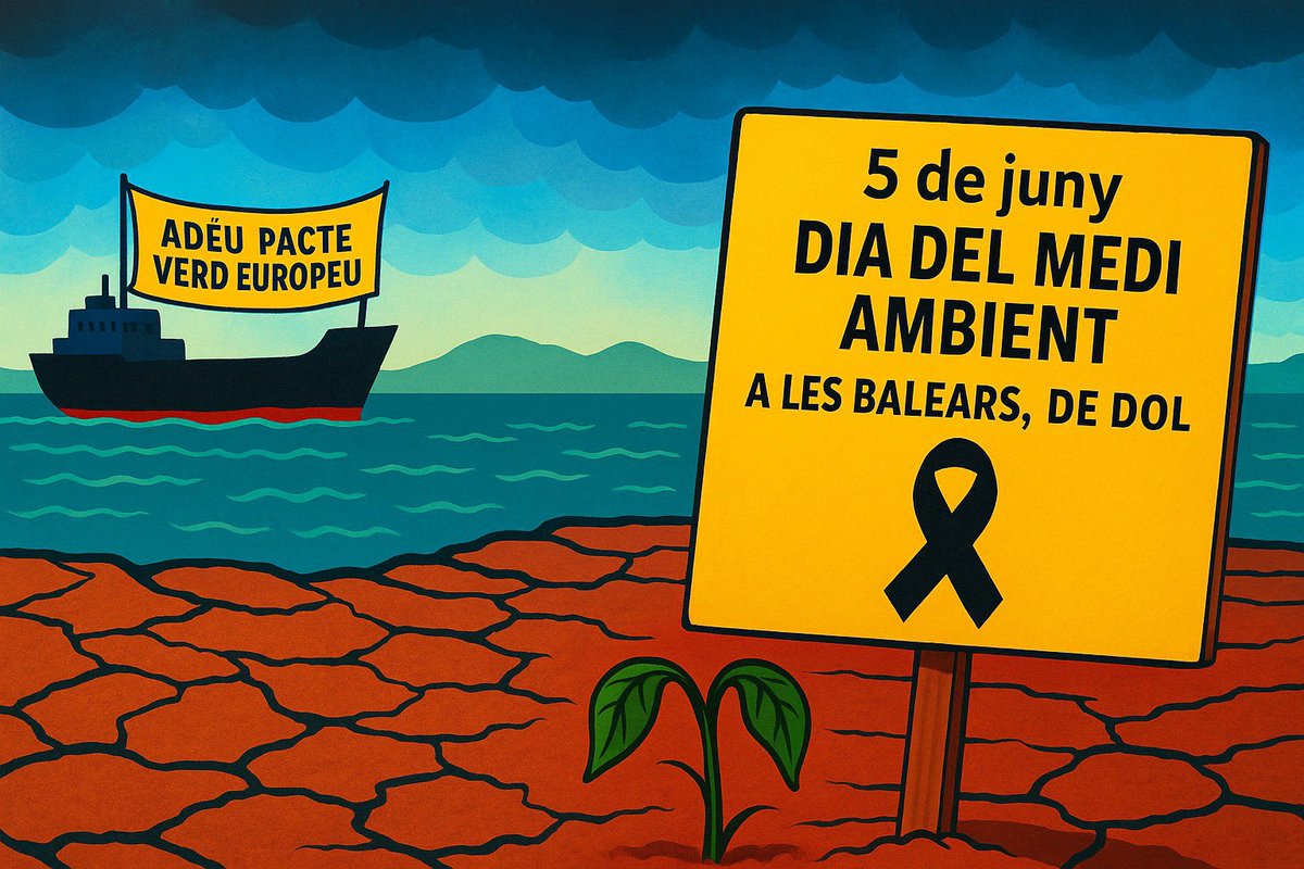 🌏Avui, Dia Mundial del Medi Ambient, toca recordar que protegir el planeta no és una opció, és una urgència

🤬Mentre Europa aposta pel Pacte Verd, Prohens el deixa caure per pactar amb qui neguen el canvi climàtic

✊El futur es construeix avui. I avui, aquí, l’estan venent