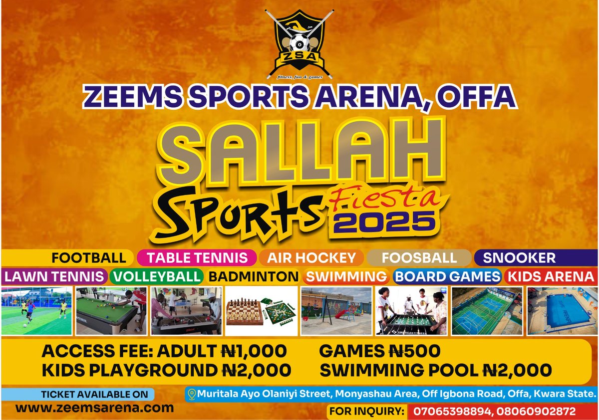 musbauceo's tweet image. Unlimited fun @zeemsarena #VisitOffa #Tourism #Recreation #Fun #Fitness #Games