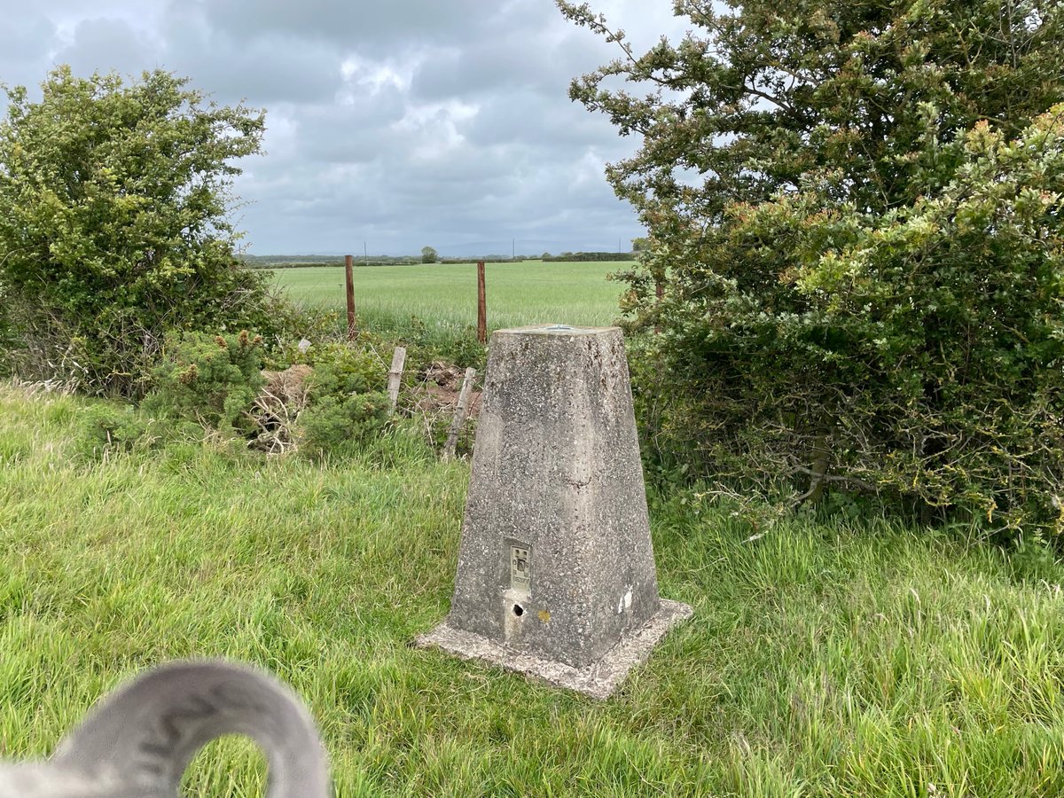 Low lying trig at Out Rawcliffe called Knitting Row.
@TrigThursday 
<a href="/trigbagging/">UK Trigbagging</a> 
#trigpointthursday