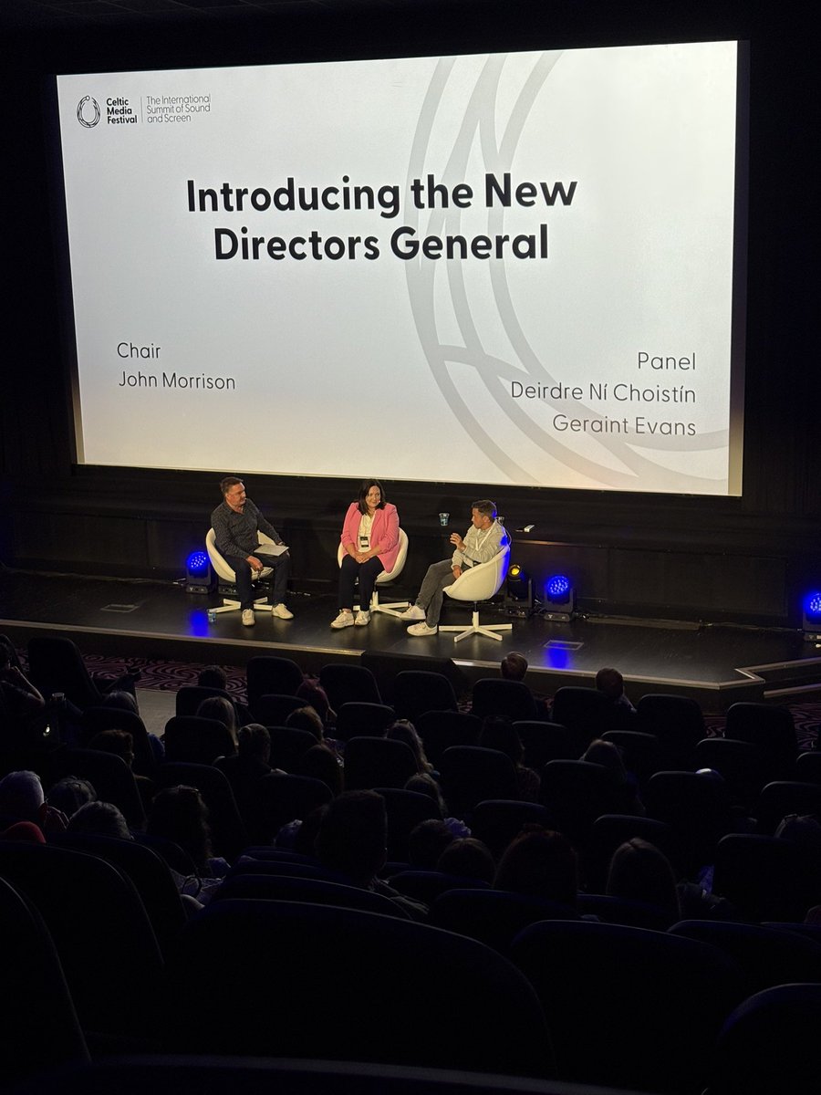 MGALBA's tweet image. Bha MG ALBA gu math trang aig @CelticMediaFest an-dè.

Bha ar co-obraiche, Liz MacBain, agus ar Cathraiche, Iain Moireasdan, an sàs ann am panailean inntinneach &amp;amp; brosnachail 🙌

Fantastic first day at CMF 2025!