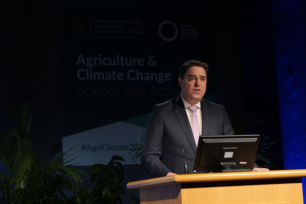 Dept of Agriculture, Food and the Marine (@agriculture_ie) on Twitter photo #AgriClimate2025. Minister <a href="/martinheydonfg/">Martin Heydon</a> welcomed the 500 plus attendees including the Irish and international scientists. It is his delight to welcome An Taoiseach <a href="/MichealMartinTD/">Micheál Martin</a>. His presence underlines the government's commitment to science and mitigating climate change. #AgriClimate2025. Minister <a href="/martinheydonfg/">Martin Heydon</a> welcomed the 500 plus attendees including the Irish and international scientists. It is his delight to welcome An Taoiseach <a href="/MichealMartinTD/">Micheál Martin</a>. His presence underlines the government's commitment to science and mitigating climate change.