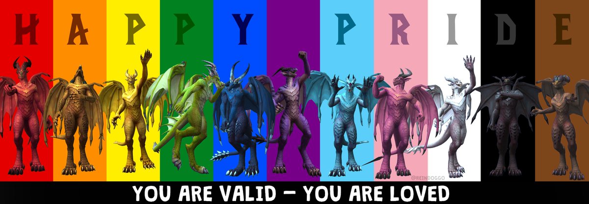 HAPPY PRIDE EVERYONE! 
❤️🧡💛💚💙💜🤍🖤🤎
<a href="/Warcraft/">World of Warcraft</a> #warcraft #pride