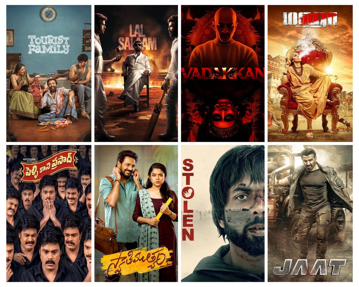 Sivaprasanth5's tweet photo. This week Releases in OTT 🍿
(1/8)
🌶️ Tamil
✨ @JioHotstartam
#TouristFamily
✨ @sunnxt
#LalSalaam
✨ @ahatamil
#Vadakkan
✨ @PrimeVideoIN
#Maha
🌶️ Telugu
✨ @etvwin
#PelliKaaniPrasad
#DearDaddy
✨ @ahavideoIN
#Sarkaar5
✨ @sunnxt
#Jigel
✨ @PrimeVideoIN
#Swathimuthyam https://t.co/PGAqLCq484