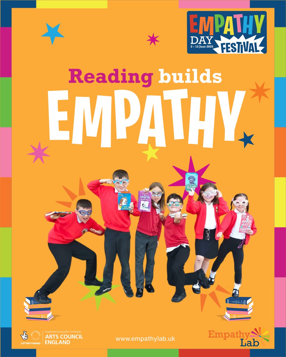 YoungSamurai's tweet image. Happy Empathy Day! ✨ Stories help us step into other worlds & build empathy. STELLAR 🚀 aims to do just that – fostering understanding across the stars! Join #EmpathyDayFestival with @EmpathyLabUK (June 2-12) for amazing FREE resources! Let's raise an empathy-educated generation