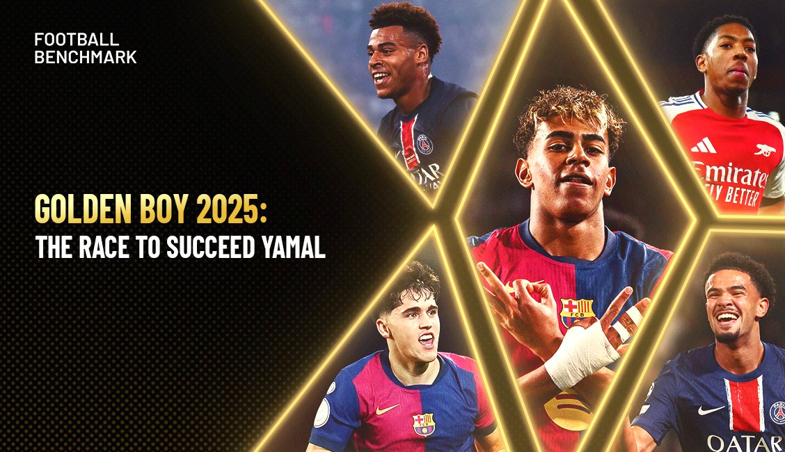 Football Benchmark (@football_bm) on Twitter photo 🏆 Golden Boy 2025: Top 100 U21s revealed
The Football Benchmark Index, with <a href="/tuttosport/">Tuttosport</a>, ranks Europe’s top young players by performance, minutes, club strength & competition impact.
This marks the first update in the race for the 2025 award.
🔗 footballbenchmark.com/es/w/the-race-… 🏆 Golden Boy 2025: Top 100 U21s revealed
The Football Benchmark Index, with <a href="/tuttosport/">Tuttosport</a>, ranks Europe’s top young players by performance, minutes, club strength & competition impact.
This marks the first update in the race for the 2025 award.
🔗 footballbenchmark.com/es/w/the-race-…