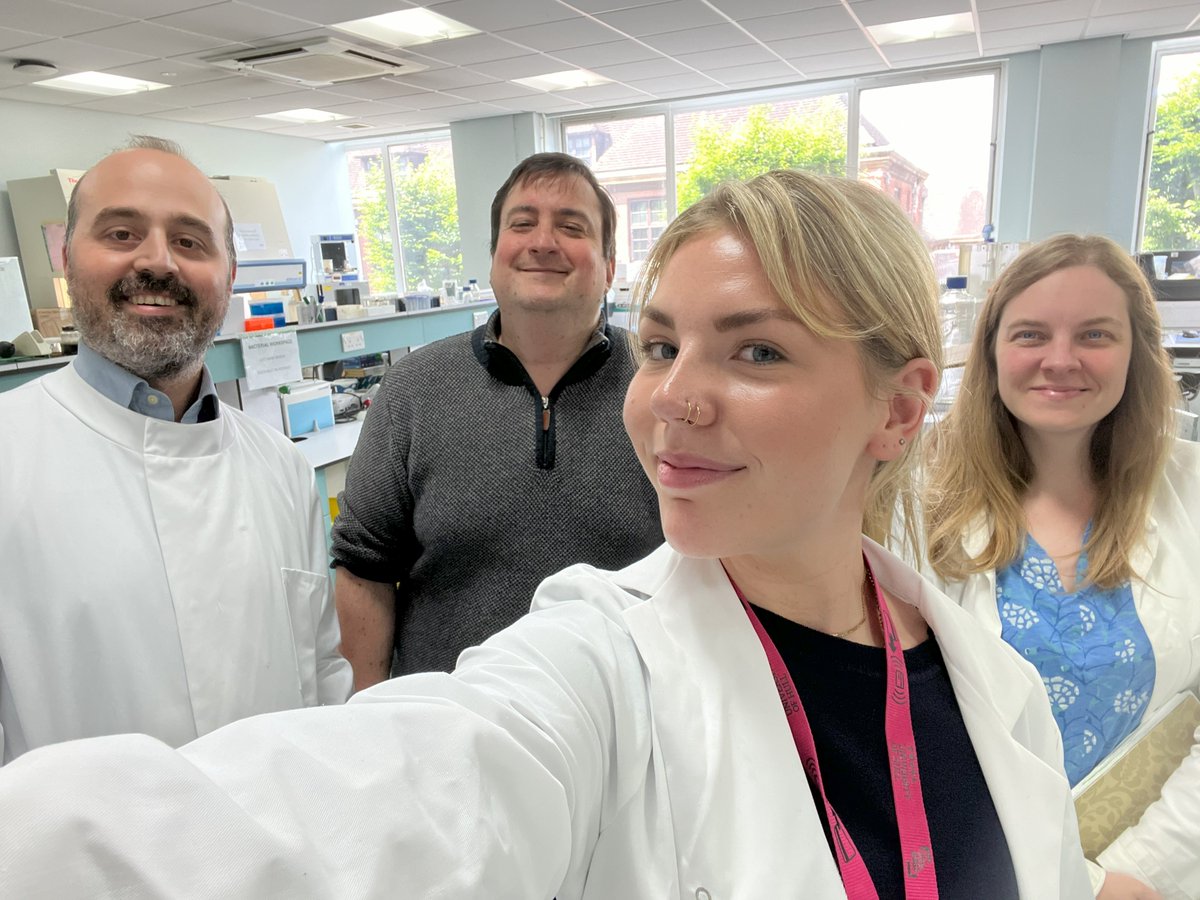 MauroRin85's tweet image. Welcome Abi to the lab! 🎉 Thrilled to have her join us for the summer via a @MicrobioSoc Harry Smith Vacation Studentship. Thanks to supervisor Dr Georgios Efthimiou (PI), Dr Emma Chapman, and Dean Moore for making it possible. Exciting times ahead! 🔬🧫 #Microbiology #SciComm