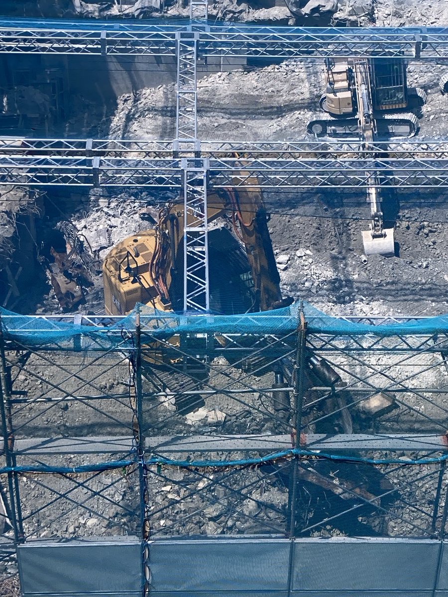 うるさく黙々と解体