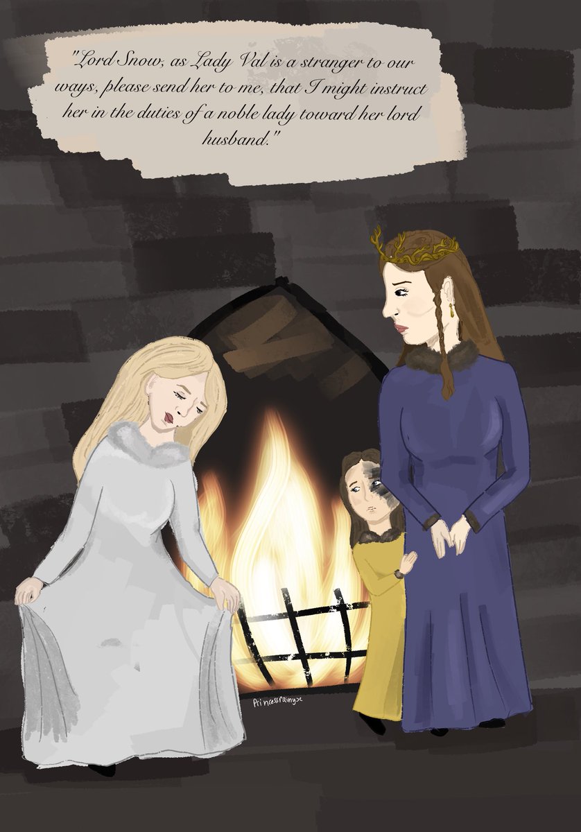 rainbrightflame's tweet photo. Val, Shireen and Selyse at castle black :-)

#selysebaratheon #selyseflorent #valgameofthrones #princessval #shireenbaratheon #ASOIAF #asoiaffanart https://t.co/yyfKUZb19M