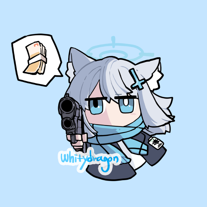 砂狼シロコ(ブルアカ) 「#BlueArchive」|Whitydragonのイラスト