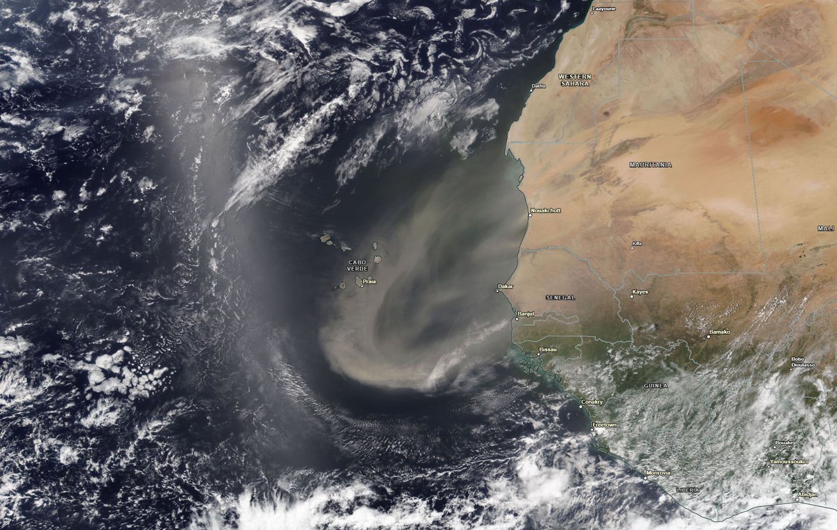 Saharan dust over our area today and tomorrow will drift away for improving conditions into early next week with better air quality.

But, a new plume is being pushed off of the African continent and will drift across the Atlantic over the next few weeks.

Rounds of dust are