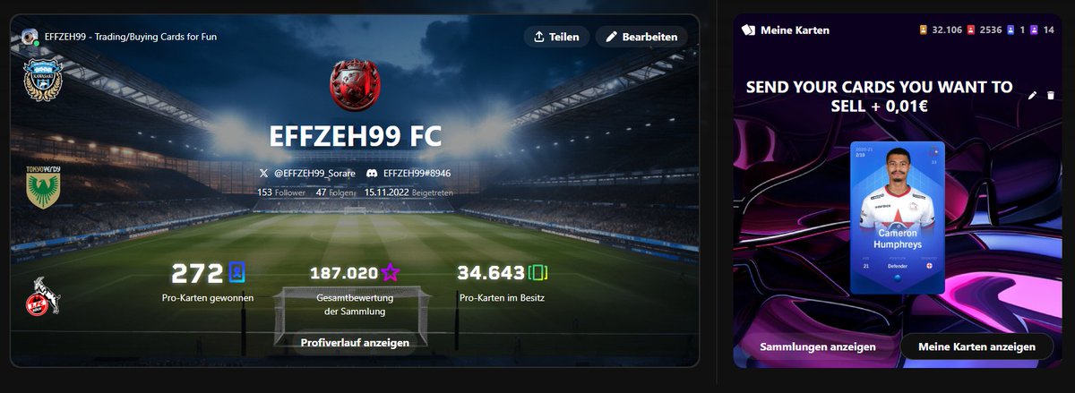 Good Morning Guys 👋

Nearly 30.000 cards are available for sale or trade 

Maybe there is a card you are looking for 😉

#sorare