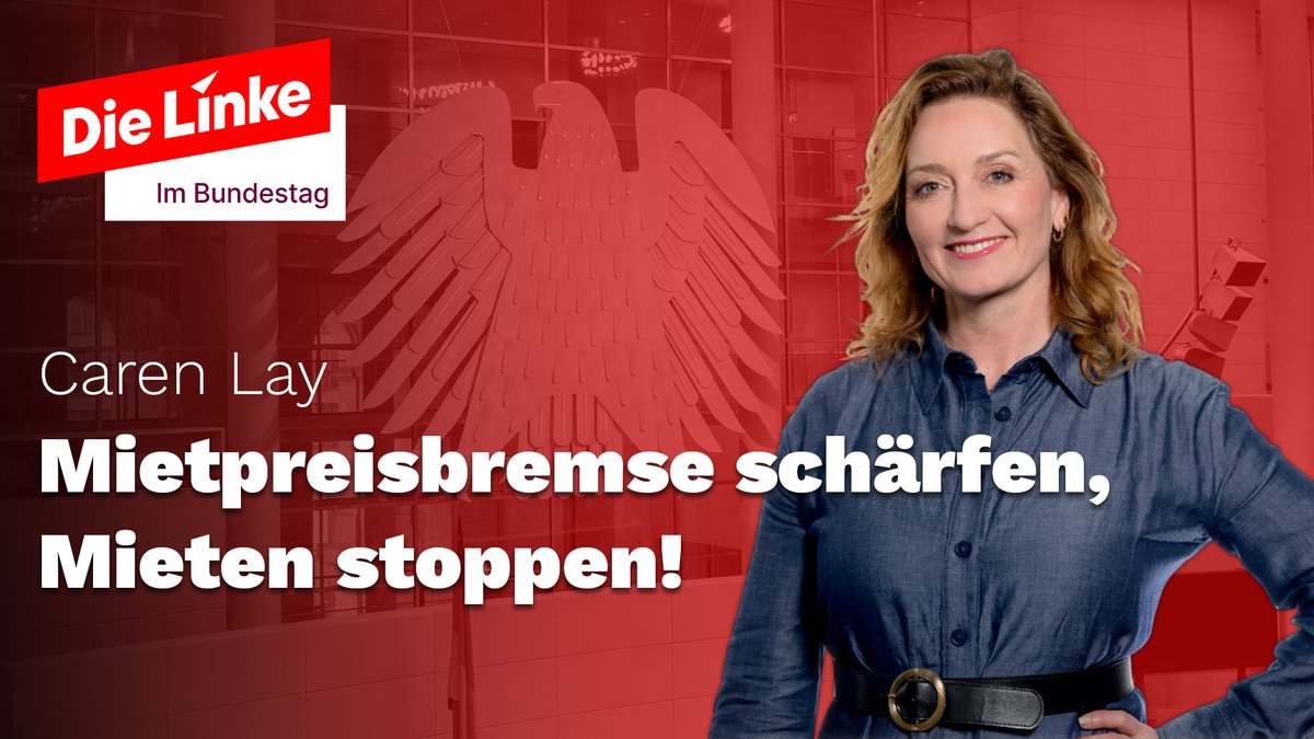 .<a href="/CarenLay/">Caren Lay</a>: Ein Auto, das nicht wirklich bremst, kommt nicht über den TÜV. Zu Recht. Aber eine Mietpreisbremse, die offensichtlich nicht bremst, soll ohne Reparatur einfach verlängert werden. Das ist absurd! Die Mietpreisbremse muss geschärft werden. Mieter:innen brauchen keine