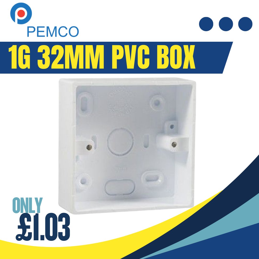 meteorelec's tweet image. 🛠️ BACK BOXES FOR EVERY JOB – FROM JUST 34p!

🔩 Steel, PVC &amp;amp; Side Fixing Options
📏 1 Gang, 2 Gang, 3 Gang – 25mm, 35mm, 40mm, 47mm

📦 Fast UK delivery🚛 
👉 Shop now: bit.ly/4kARELP

#MeteorElectrical #BackBox #Deals #TradeTools  #Electrical #Trade #Tools #Electrician